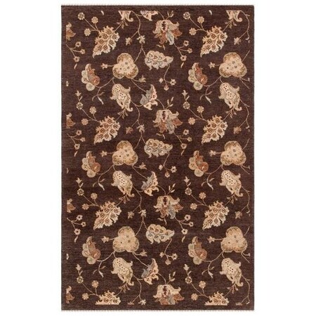 Safavieh 8 ft.-0 in. x 10 ft.-0 in. Large Rectangle Contemporary Agra- Brown Hand Knotted Rug AGR370B-8